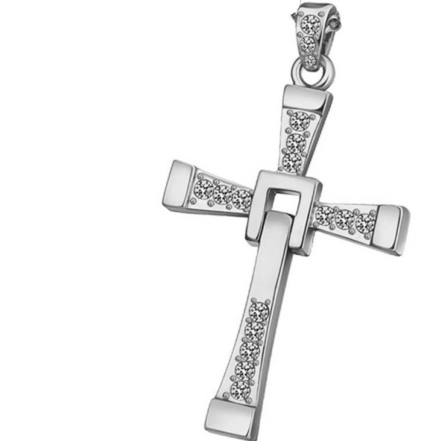 Fast and Furious Men Women Religious Cross Pendant Necklace