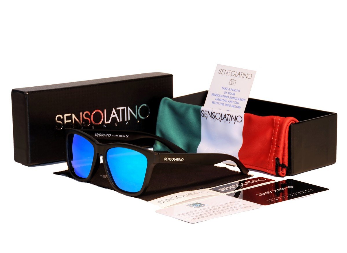 Sensolatino Italian Polarized Sunglasses Panarea Ice Blue