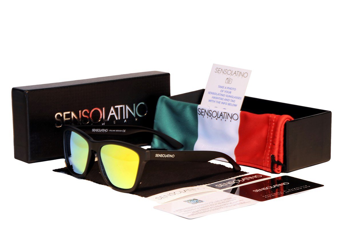 Sensolatino Italian Polarized Sunglasses Lignano Gold