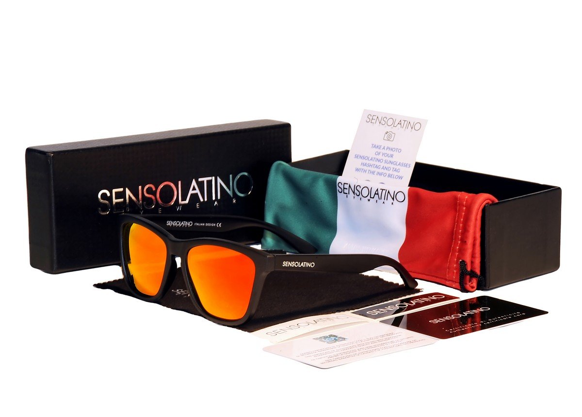 Sensolatino Italian Polarized Sunglasses Naples Orange