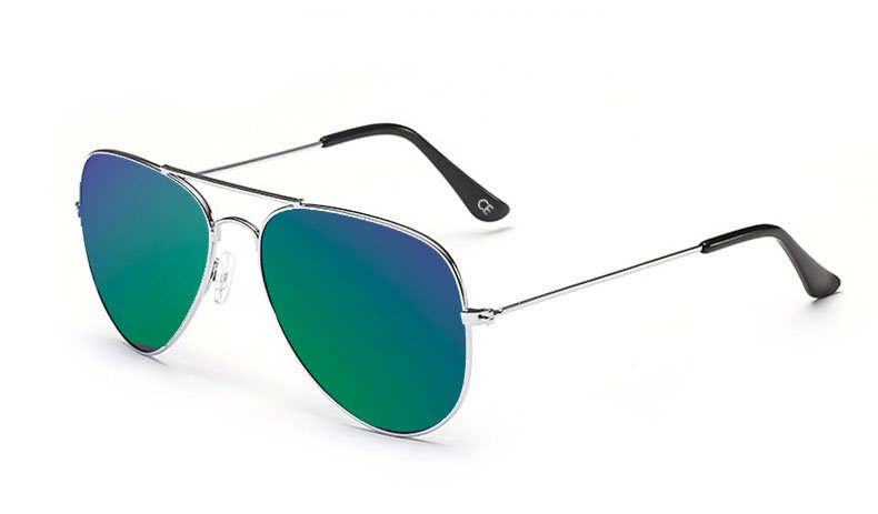 Sensolatino Italian Polarized Sunglasses Aviator Aviano Gold S Blue Green