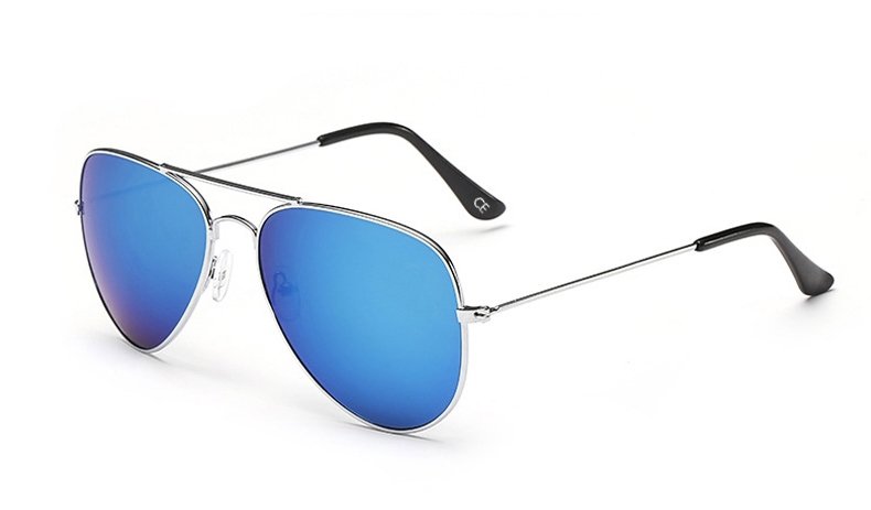 Sensolatino Italian Polarized Sunglasses Aviator Aviano Gold S Blue