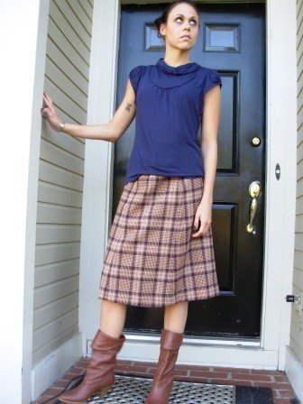 Vintage Plaid Skirt