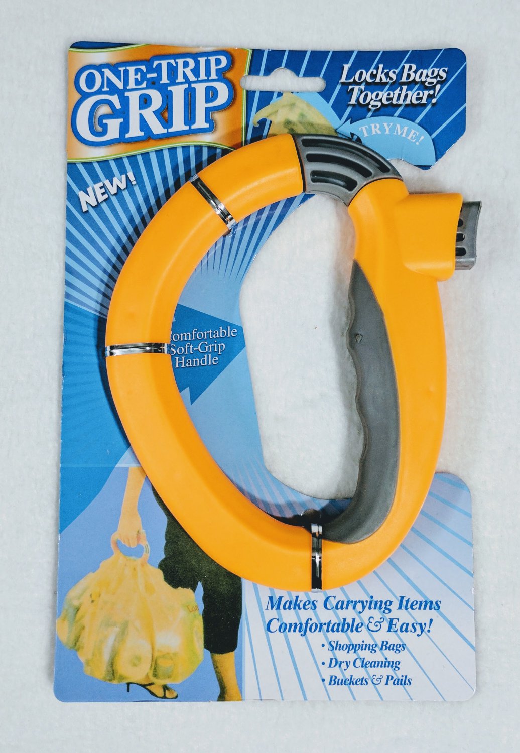 One Trip Grip, Locks Bags Together!