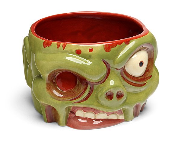 New, Zombie Bowl, Ceramic, 32 fl. oz. Approx. Capacity