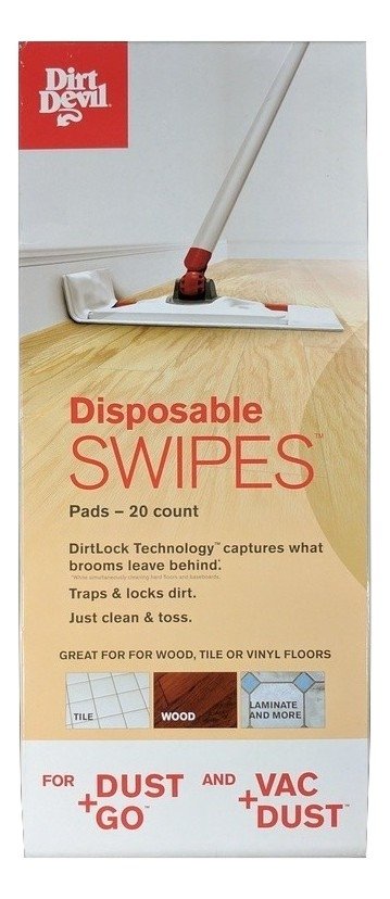 New, Two Dirt Devil Disposable Swipes Pads, Packs of 20 Count Pads, Total 40 Pads