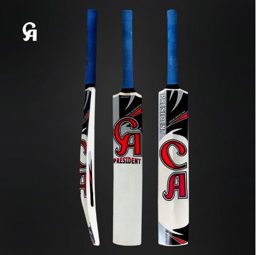 CA President Soft ball Cricket Bat Made of popular willow Ideal for tournaments.