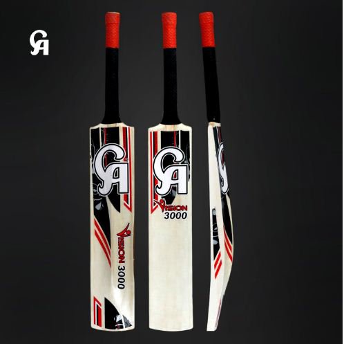 CA Vision 3000 Special Tape Ball Bat Made of Light Weight Ideal for tournaments Double colored grip.