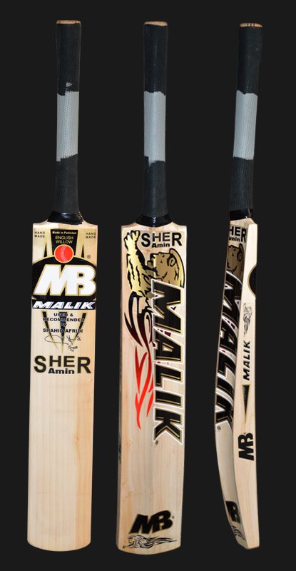 Mb Sher Amin Cricket Bat English Willow Weight from 2.8-3.2LB With free Grip+Protector