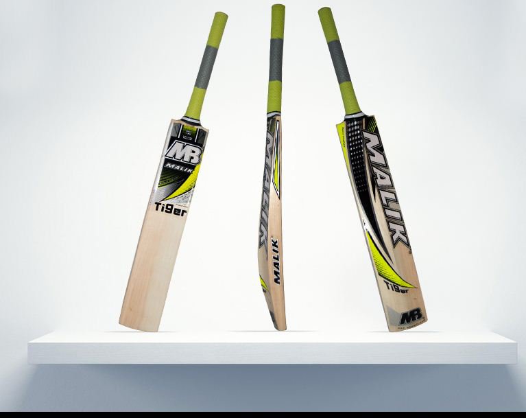 Mb Tiger Cricket Bat English Willow Weight from 2.8-3.2LB With free Grip+Protector