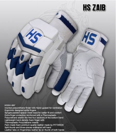 HS ZAIB Batting Gloves Made of Original Pittards Leather Available for LH & RH Batsman