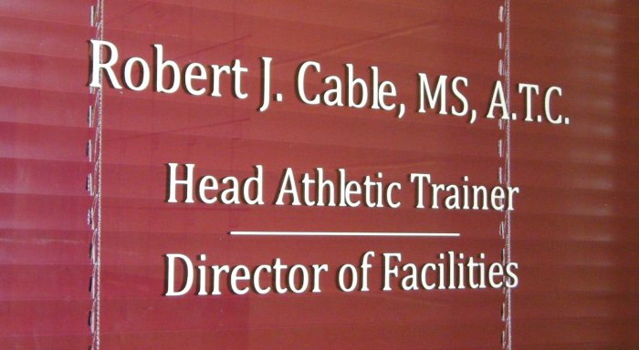 Office Door Lettering by ISSO