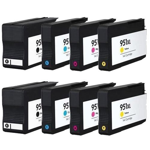 8 Pack HP 950XL CN045AN#140 ink, OfficeJet 8600, Officejet 8610, Officejet 8620 & More
