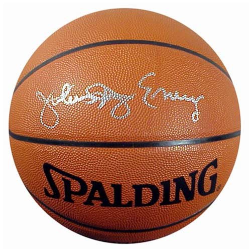 Mounted Memories Philadelphia 76ers Dr. J Autographed Basketball