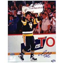 Frozen Pond Pittsburgh Penguins Mario Lemieux Autographed 16x20