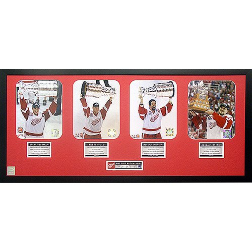 Steiner Sports Detroit Red Wings Framed Stanley Cup Dynasty Collage