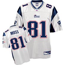 New England Patriots Randy Moss Replica White Jersey
