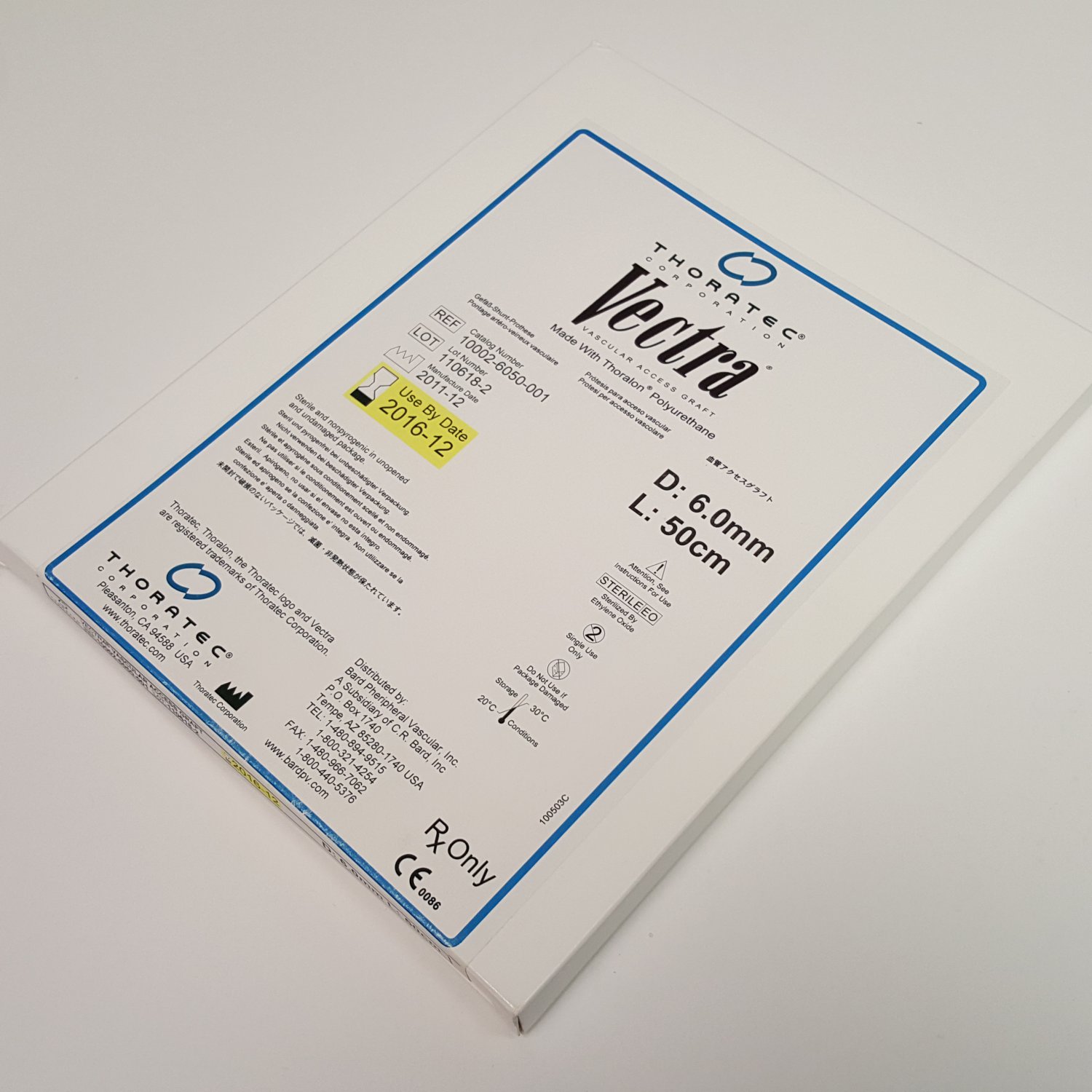Thoratec Vectra 10002-6050-001, Vascular Access Graft