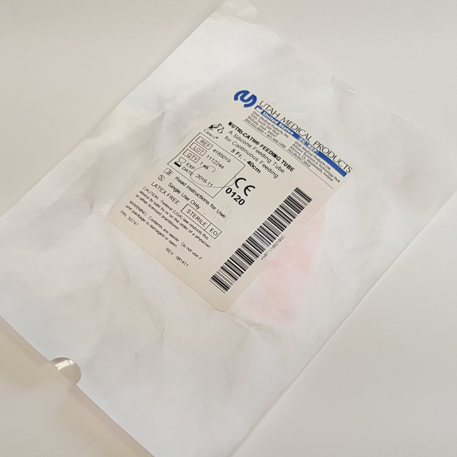 Utah Medical Products 4165019 Nutri-Cath Feeding Tube
