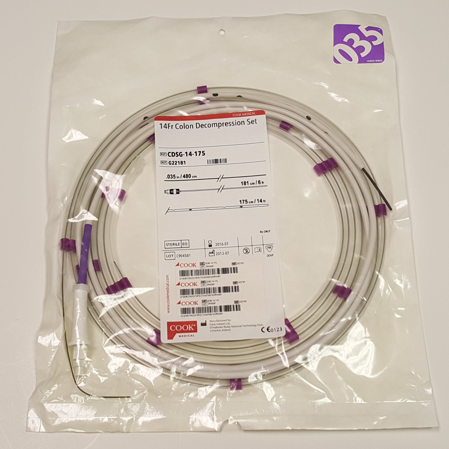 Cook G22181 14Fr Colon Decompression Set