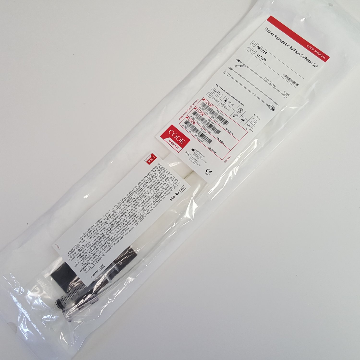 Cook Medical Rutner Suprapubic Balloon Catheter Set G17320