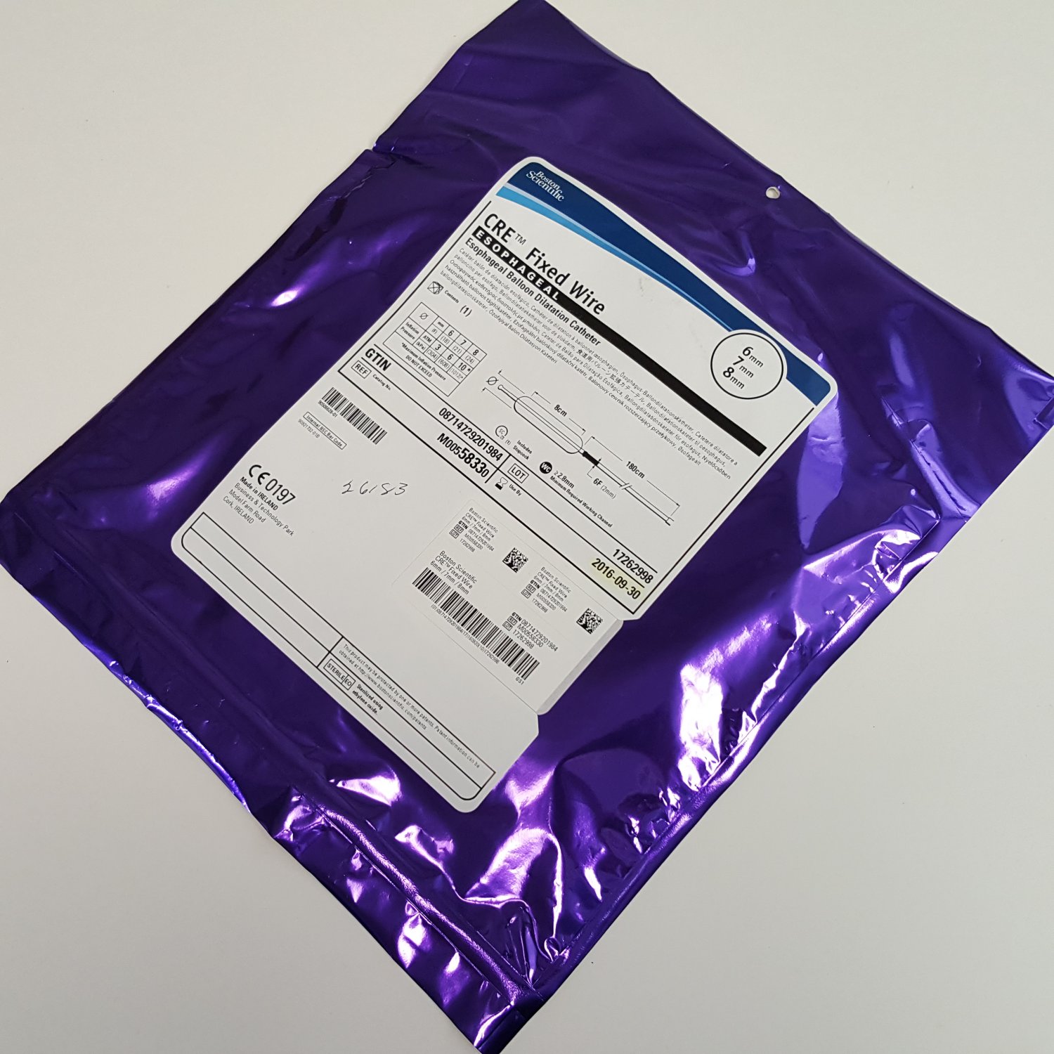 Boston Scientific M00558330, CRE Fixed Wire Esophageal Balloon Catheter