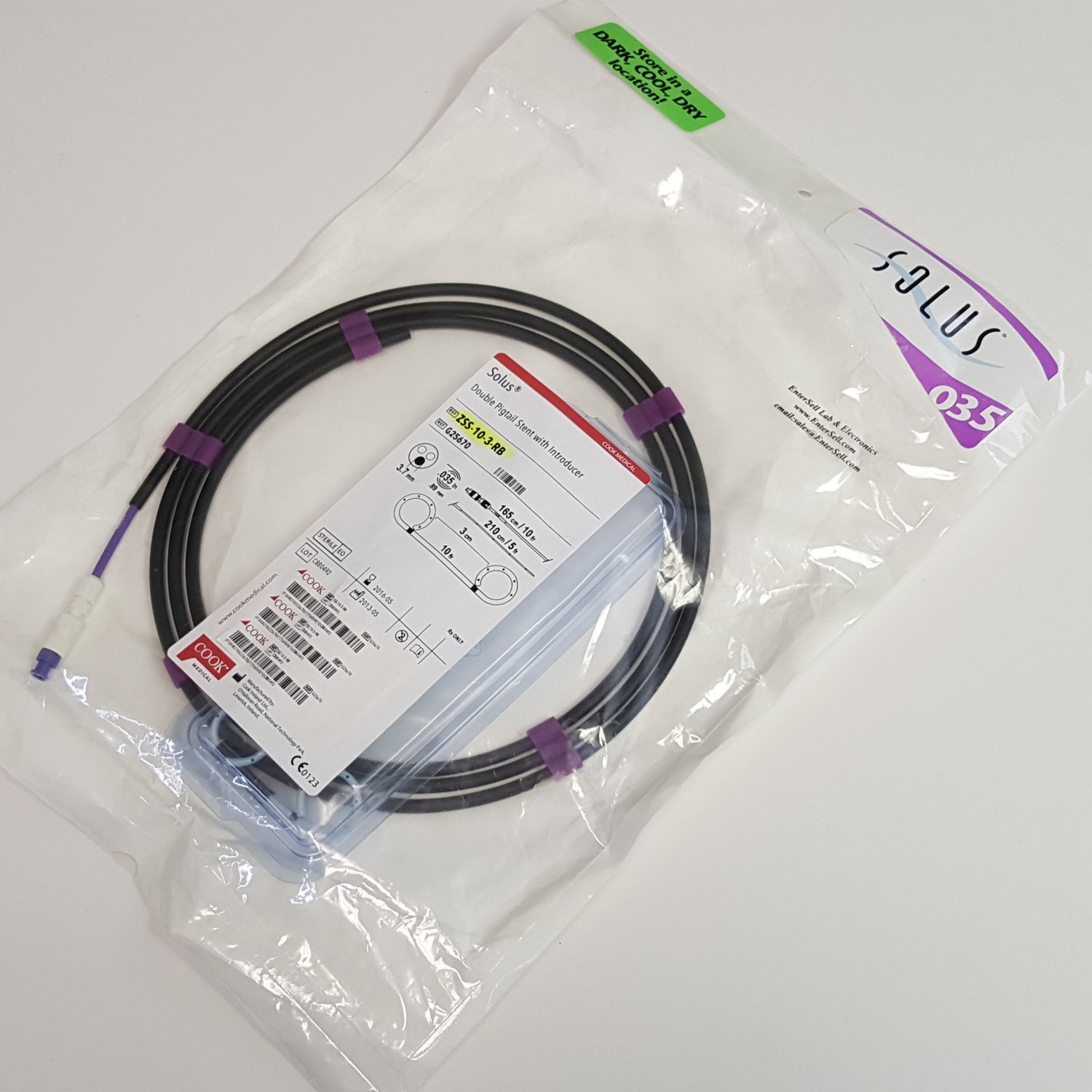 Cook Medical Solus Double Pigtail Stent with Introducer G25670