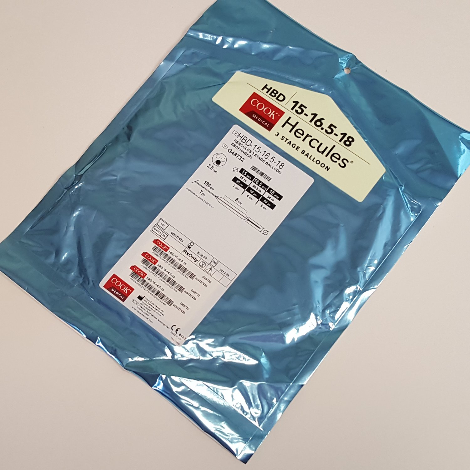 Cook Medical HBD-15-16.5-18 Hercules 3 Stage Balloon Esophageal G48732