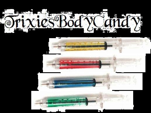 **New Price** 1 Brand NEW, pee YELLOW Syringe Pen, Medical, Gothic Novelty