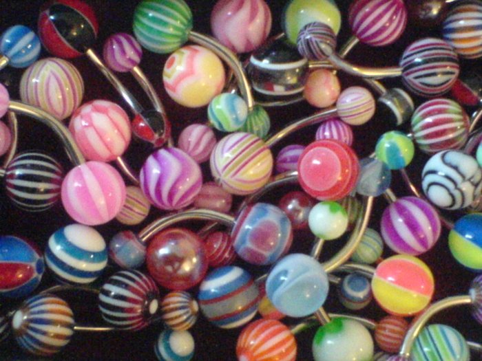 **New Price** Wholesale lot of *50* 14g Belly rings, BRAND NEW,