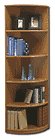 Bush - Universal Wall System Corner Bookcase - Natural Cherry