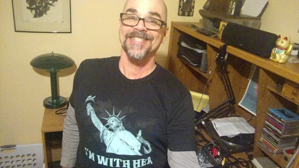 I'M WITH HER Lady Liberty - Premium Sueded T Shirt SIZE L