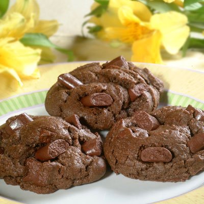 Double Chocolate Chunk Cookies