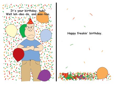 Greeting Cards Sarcastic Birthday Cards 010