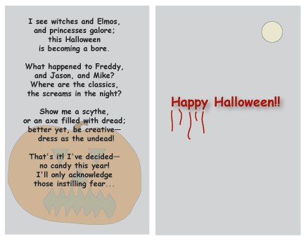 Greeting Cards Sarcastic Halloween Cards 075
