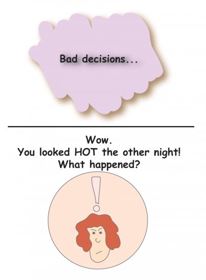 Greeting Cards Sarcastic Bad Decisions Cards 071a
