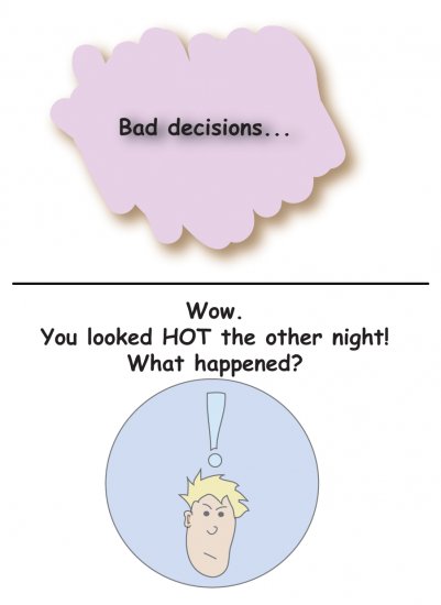 Greeting Cards Sarcastic Bad Decisions Cards 071b