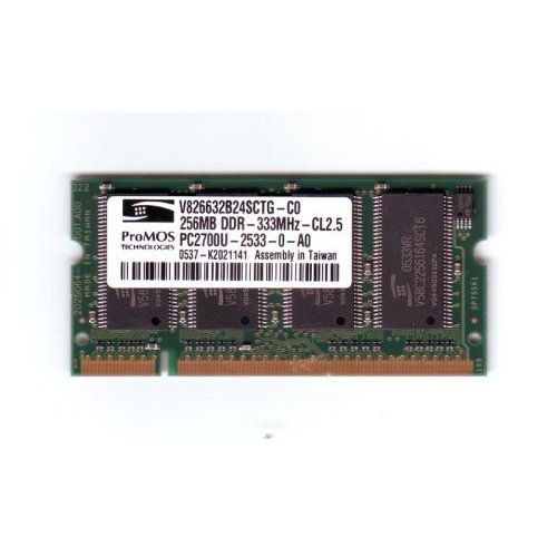 256MB DDR PC2700 333MHz SDRAM SODIMM Memory Module for Notebook PC
