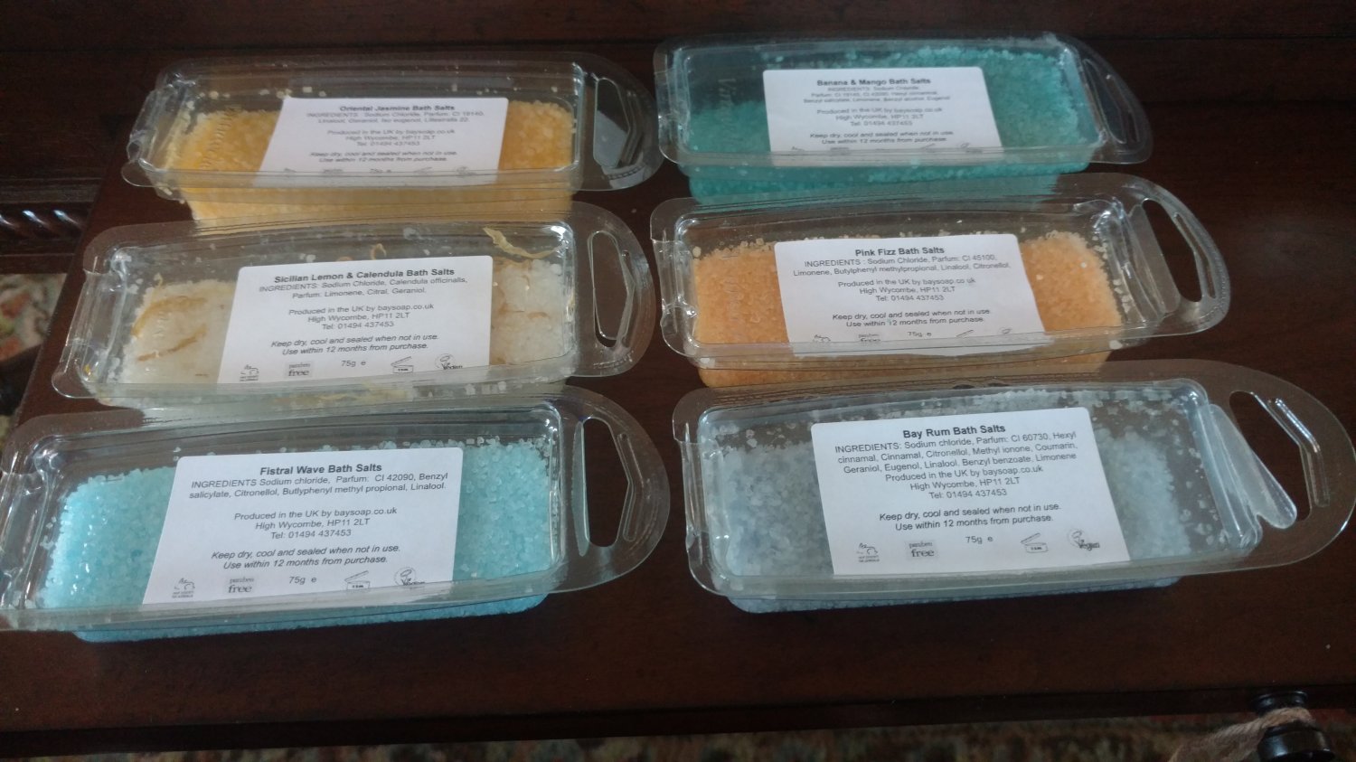 Luxe Bath Salts Six Pack