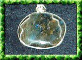 Silver Wrapped Labradorite Stone