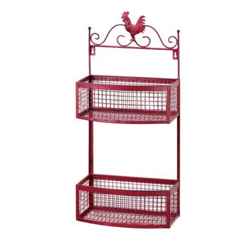 Rooster Double Stack Wall Basket