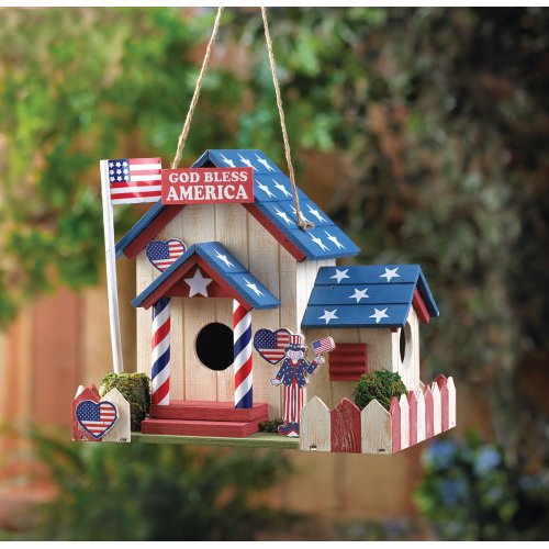 God Bless America Birdhouse