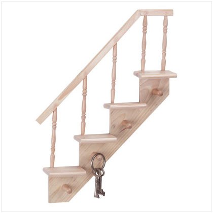 Wood Staircase Shelves