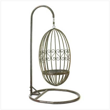 Distressed Iron Garden Swing