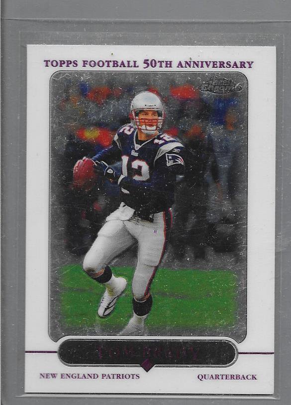 2005 Tom Brady Topps chrome # 46 New England Patriots Football