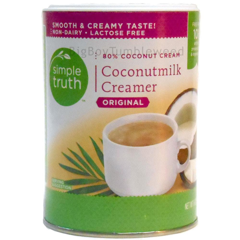 Simple Truth Coconut Milk Coffee Creamer original Flavor 6 oz powder drink mix