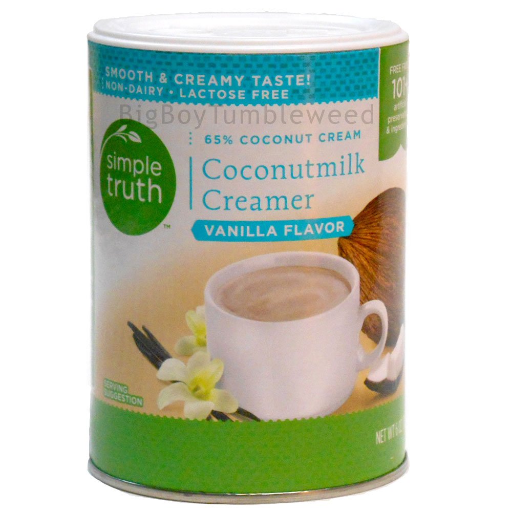 Simple Truth Coconut Milk Coffee Creamer Vanilla Flavor 6 oz powder drink mix