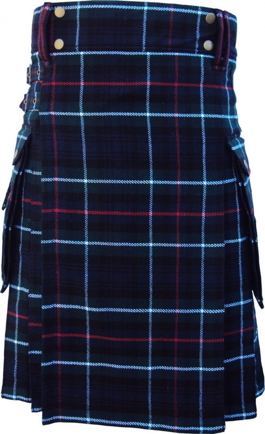 50 Size Active Men Mackenzie Tartan Modern Pockets Prime Utility Kilt