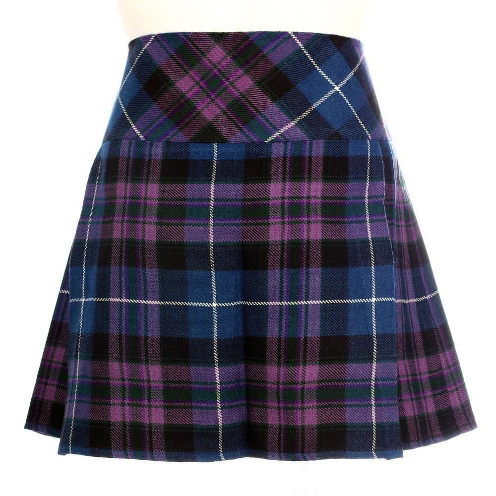 42 Size New Ladies Pride of Scottland Tartan Scottish Mini Billie Kilt Mod Skirt