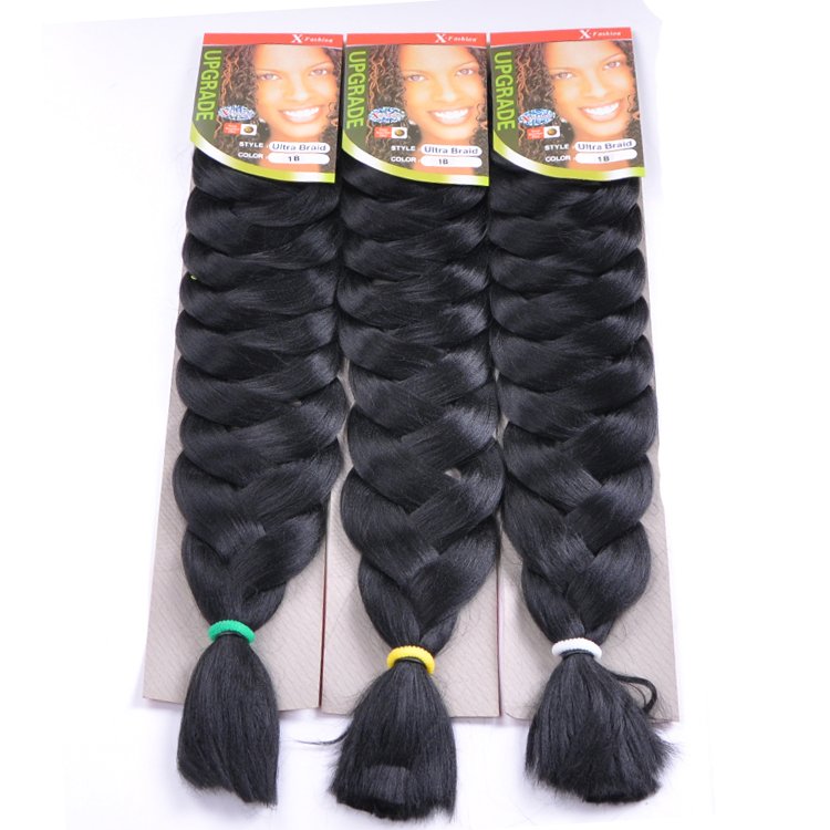 X pression braids165g 82 inch Ultra braid 1 pcs packed Color 1B